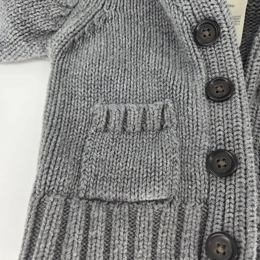Baby Oshkosh Grey Cardigan Cotton 6 Months